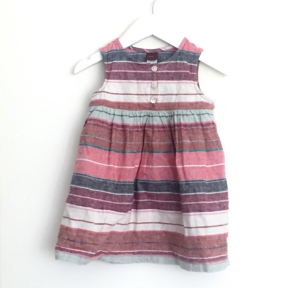 TEA COLLECTION Linen + cotton dress and bloomers